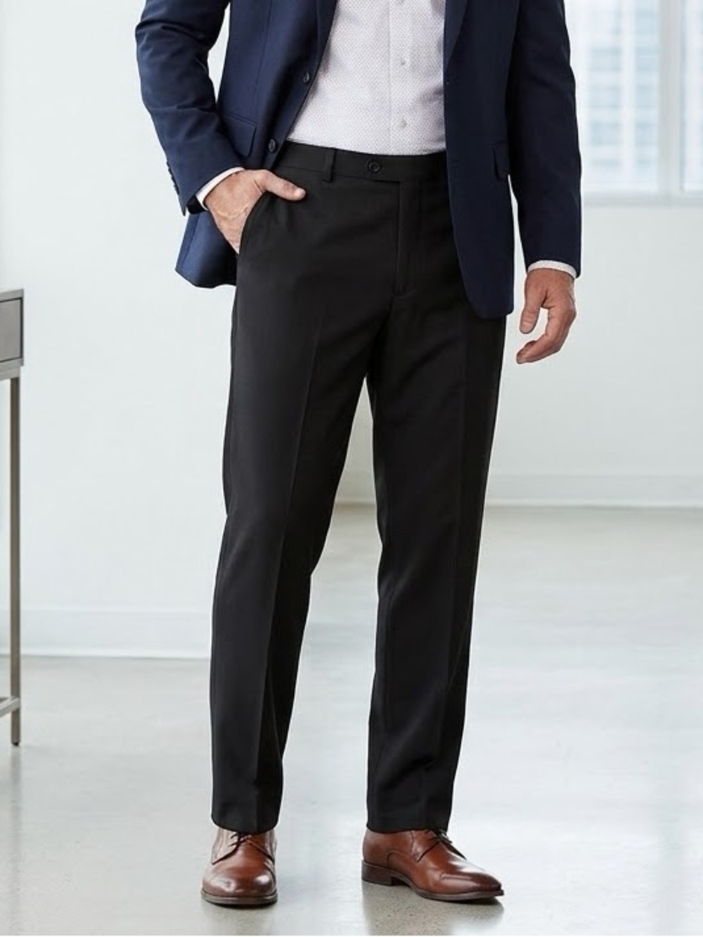 Haggar Men’s Flex Waist Black Dress Pants Size 40”x32”